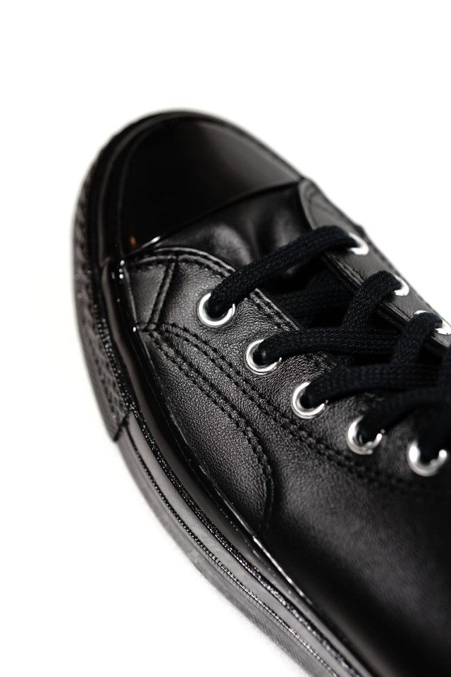 "CONVERSE CT70"'Chuck Taylor 70 HI "LEATHER" [BLACK/BLACK/WHITE]