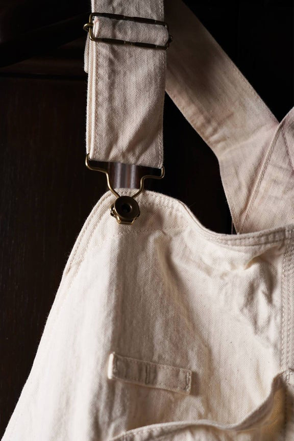 Mr.FATMAN "Eddie Craftman Overalls" White