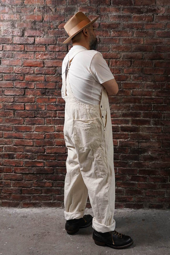 Mr.FATMAN "Eddie Craftman Overalls" White