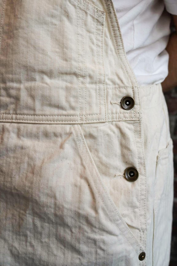 Mr.FATMAN "Eddie Craftman Overalls" White