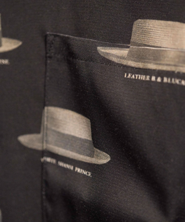 WILD AT HEART "HAT PATTERN" OPEN COLLAR L/S SHIRTS
