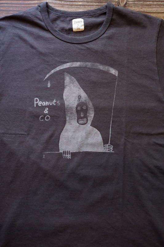 SCUMBOY TATTOO X PEANUTS&Co. "T-SHIRTS" GRIM REPER BLACK