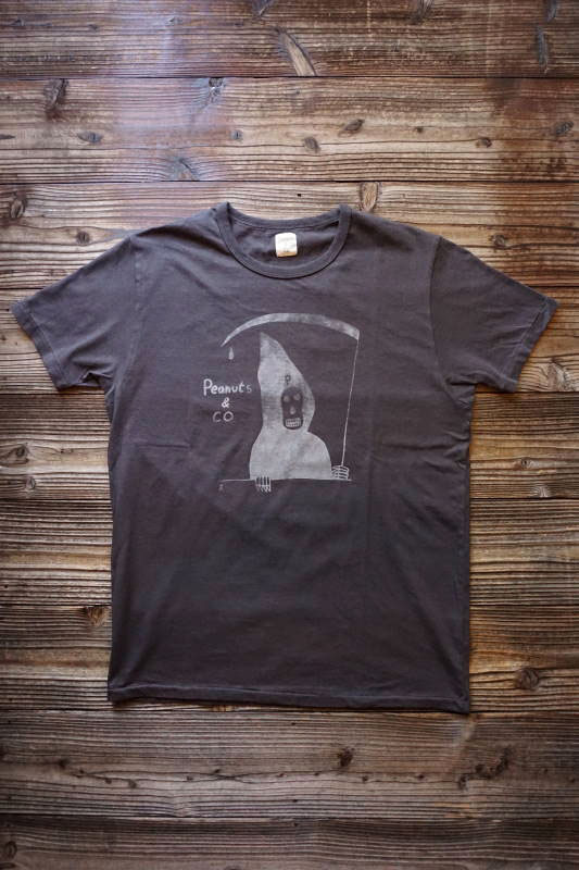 SCUMBOY TATTOO X PEANUTS&Co. "T-SHIRTS" GRIM REPER BLACK