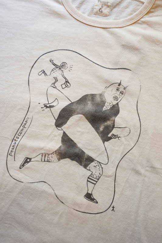 SCUMBOY TATTOO X PEANUTS&Co. "T-SHIRTS" SCUM BORDER WHITE