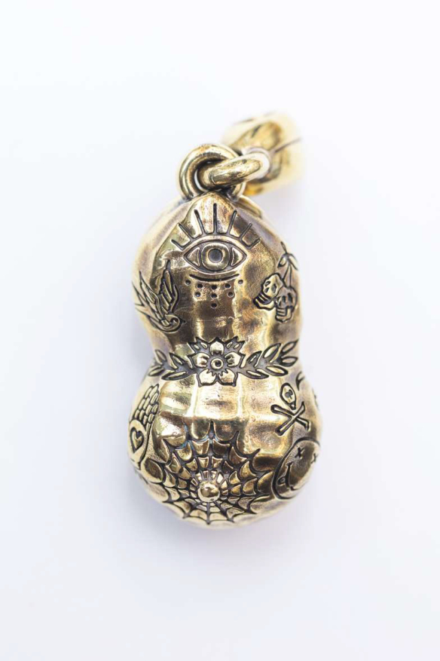 PEANUTS & Co. NORMAL TATOO PEANUTS slidetype Lsize brass×silver