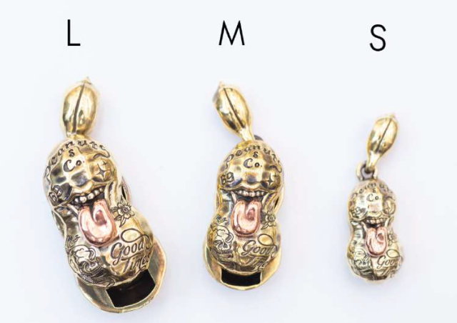 PEANUTS & Co. NORMAL TATOO PEANUTS slidetype Msize brass×silver