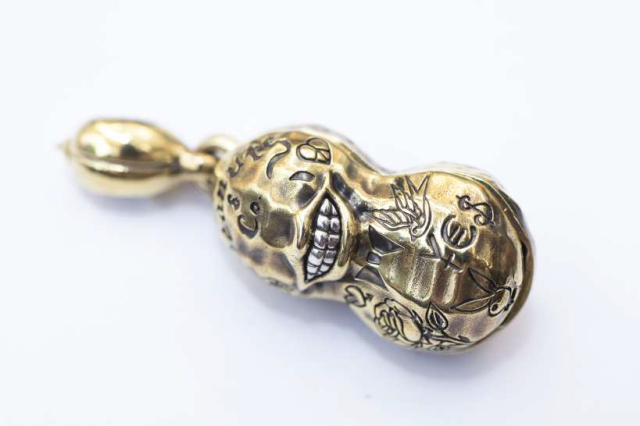 PEANUTS & Co. NORMAL TATOO PEANUTS slidetype Msize brass×silver