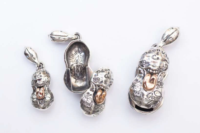 PEANUTS & Co. BERO TATOO PEANUTS slidetype Msize silver ×K10PG