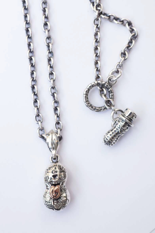PEANUTS & Co. BERO TATOO PEANUTS Ssize silver ×K10PG + CHAIN silver