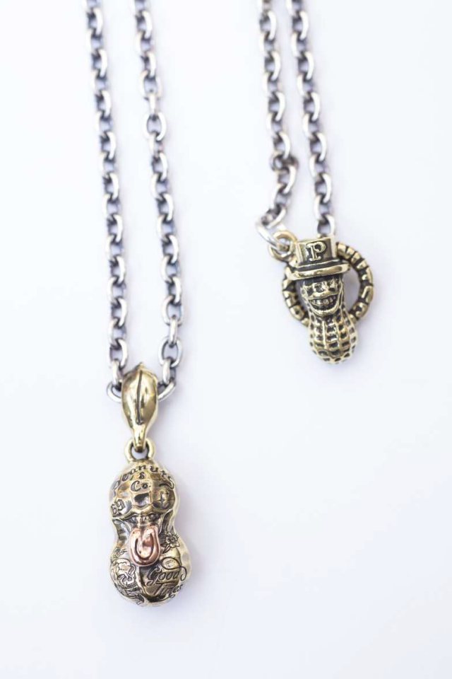 PEANUTS & Co. BERO TATOO PEANUTS Ssize brass×copper + CHAIN silver×brass