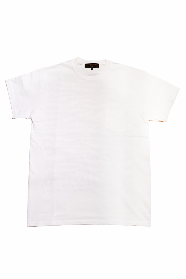 BAA COSTUME MFG. "ZEBRA BACK" POCKET TEE WHT/BLK