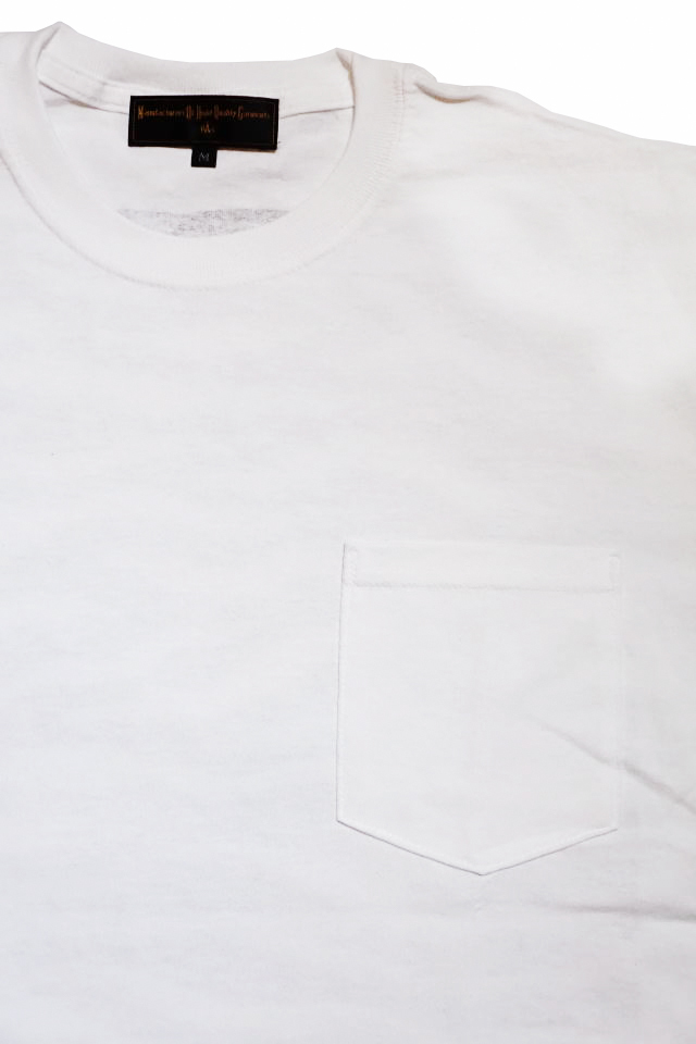 BAA COSTUME MFG. "ZEBRA BACK" POCKET TEE WHT/BLK