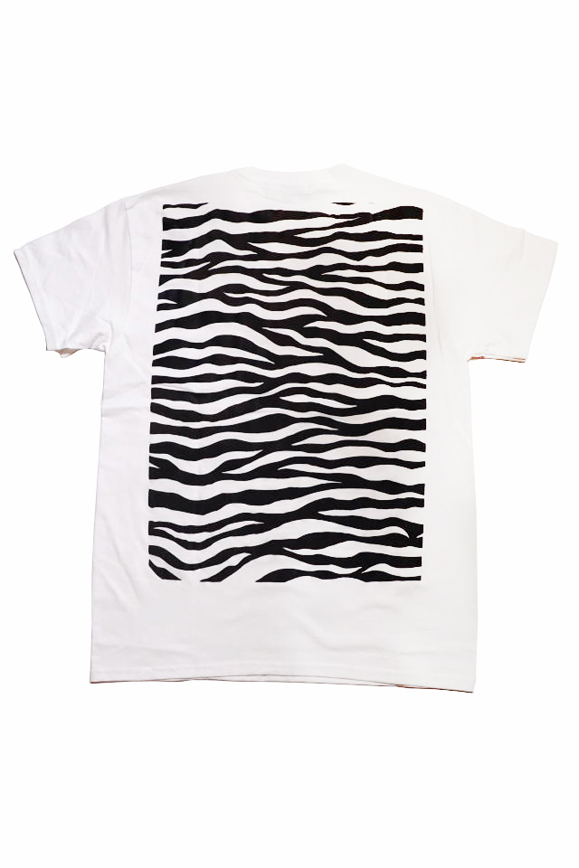 BAA COSTUME MFG. "ZEBRA BACK" POCKET TEE WHT/BLK