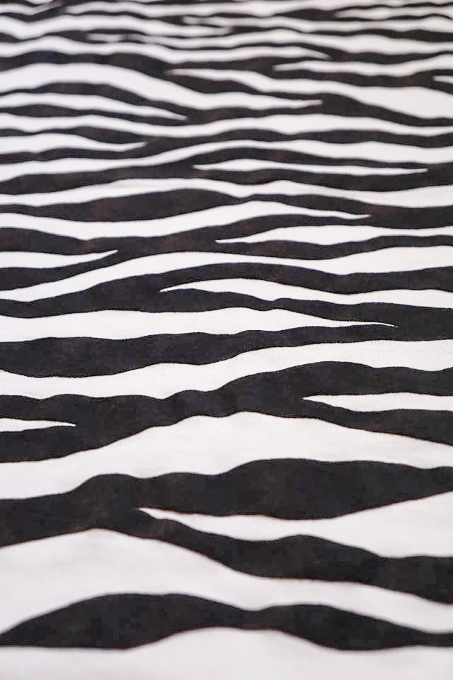 BAA COSTUME MFG. "ZEBRA BACK" POCKET TEE WHT/BLK