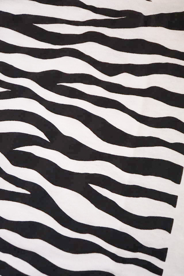 BAA COSTUME MFG. "ZEBRA BACK" POCKET TEE WHT/BLK