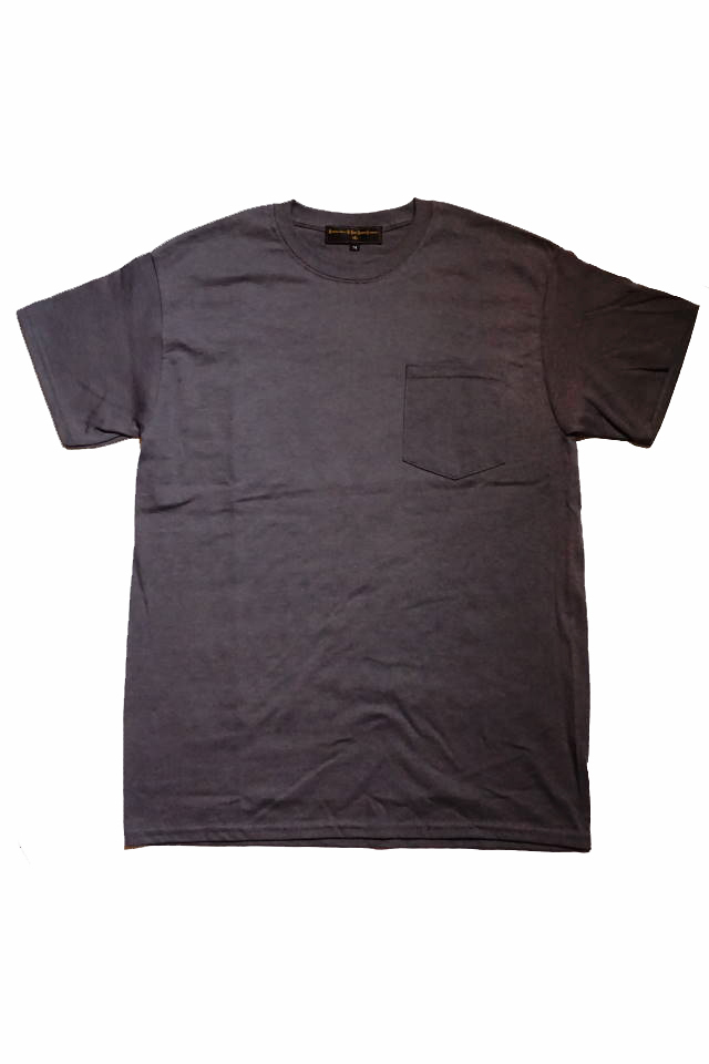 BAA COSTUME MFG. "ZEBRA BACK" POCKET TEE GRY/ORG