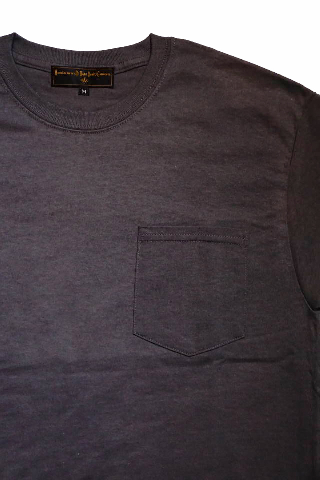 BAA COSTUME MFG. "ZEBRA BACK" POCKET TEE GRY/ORG