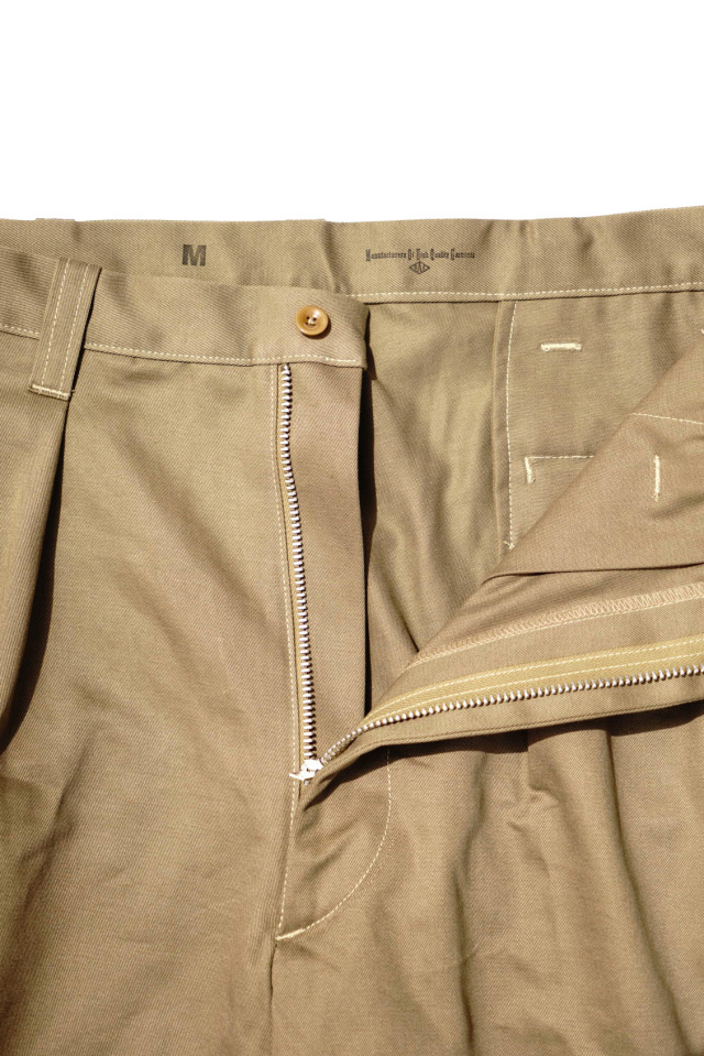 BAA COSTUME MFG.  "1950s US ARMY CHINO SHORTS" Khaki Brown Color
