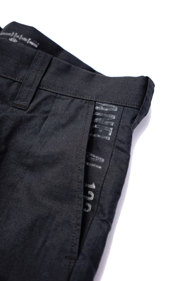"1950s US ARMY CHINO SHORTS" Black Color