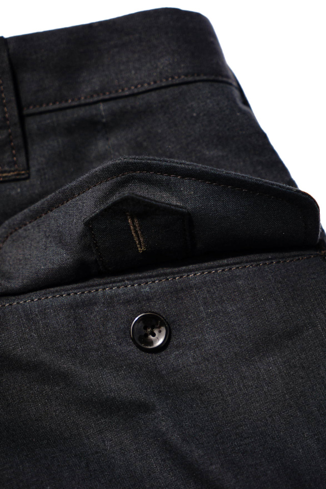 "1950s US ARMY CHINO SHORTS" Black Color