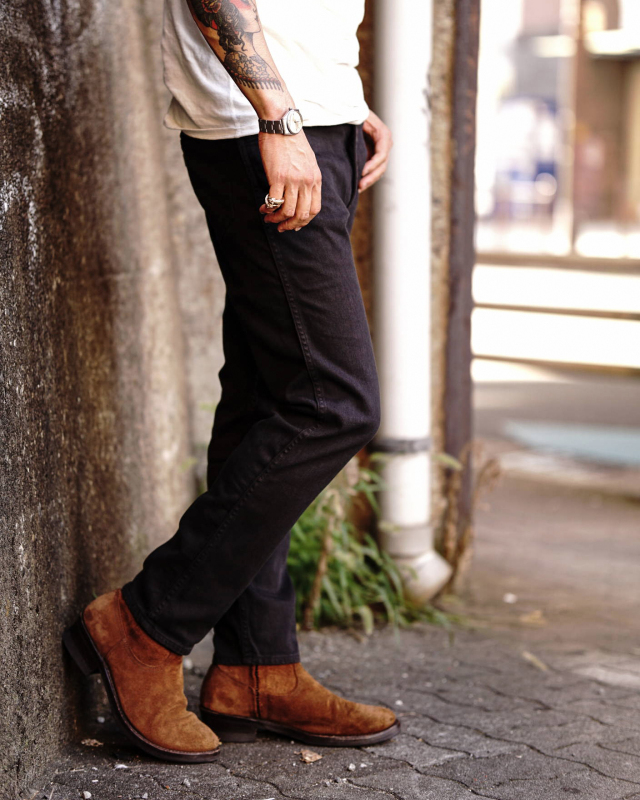 BAA COSTUME MFG. "LS-6 BLACK STRETCH SLIM"