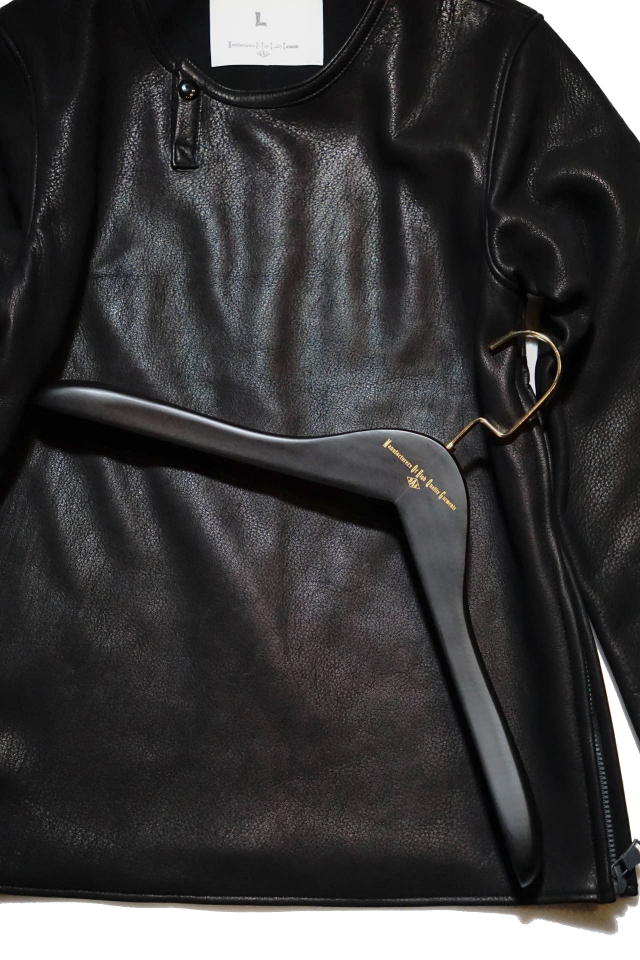 BAA COSTUME MFG. "MOLT" DEERSKIN LONG SLEEVE TEE BLACK