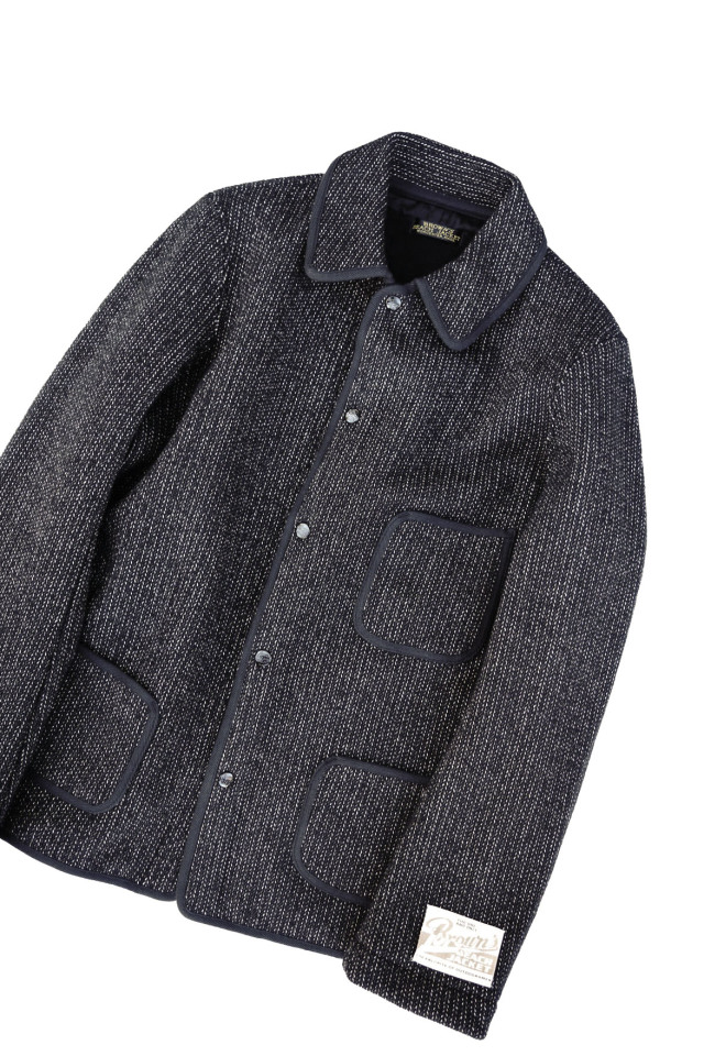 BROWN'S BEACH JACKET 224"COVERALL 1ST" BLACK