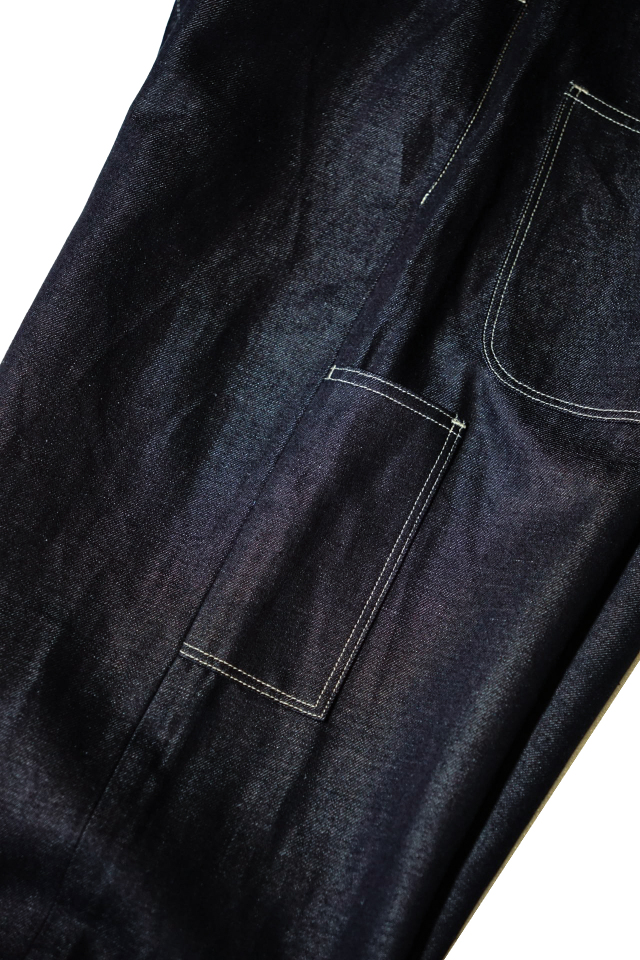 BSC Uniform - Linen Blended Denim Waist Overall -