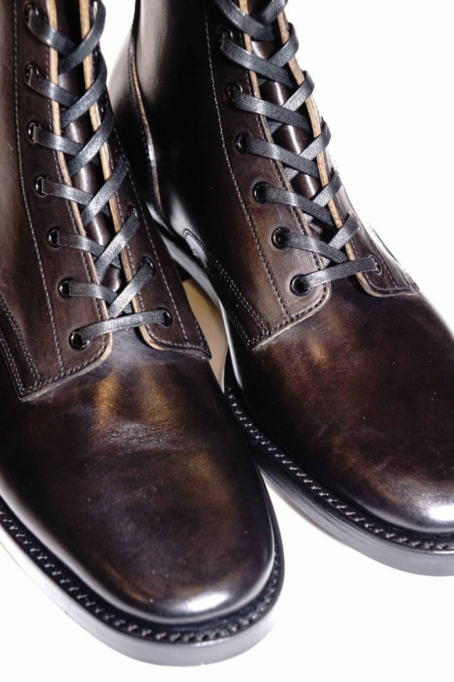 CLINCH Yeager boots Horsebutt overdye BLACK "Leather Sole + HRS + TRビーンズ"