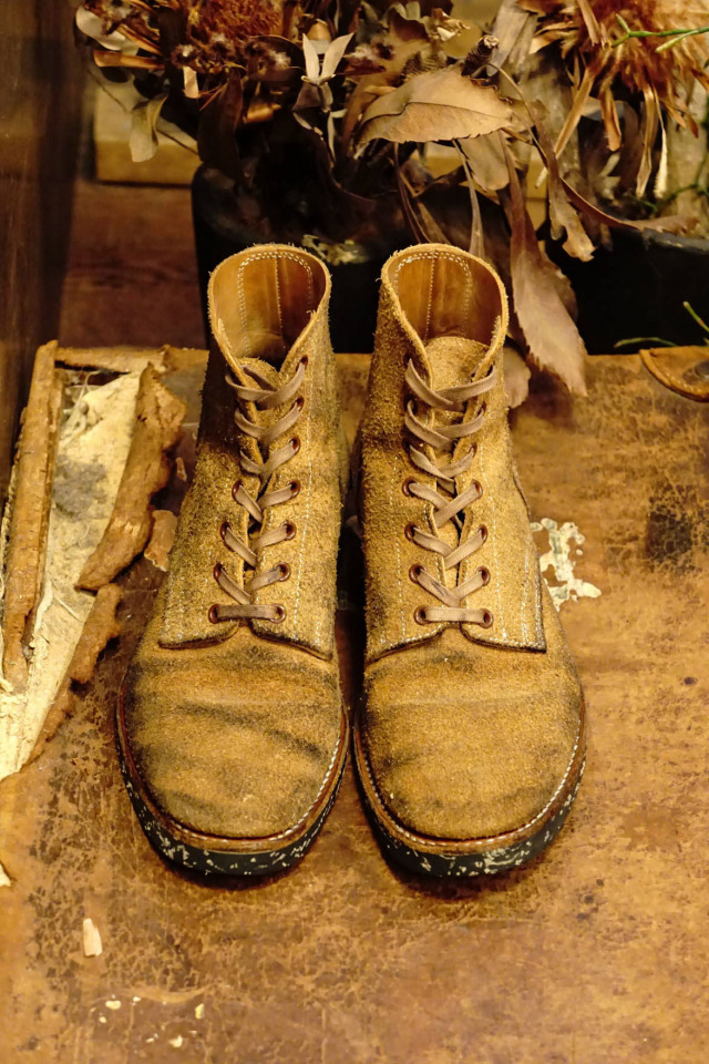 CLINCH Yeager boots Latigo leather Roughout "O’sullivan’s CORD sole"