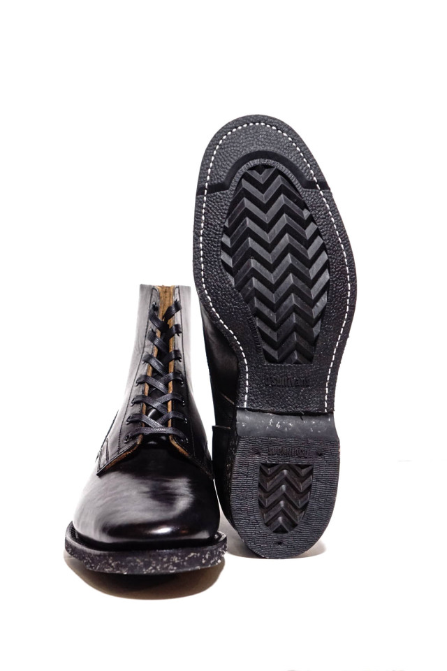 CLINCH Yeager boots Horsebutt overdye BLACK "O’sullivan’s CORD sole"