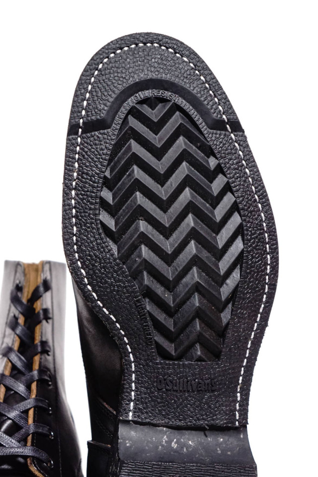 CLINCH Yeager boots Horsebutt overdye BLACK "O’sullivan’s CORD sole"