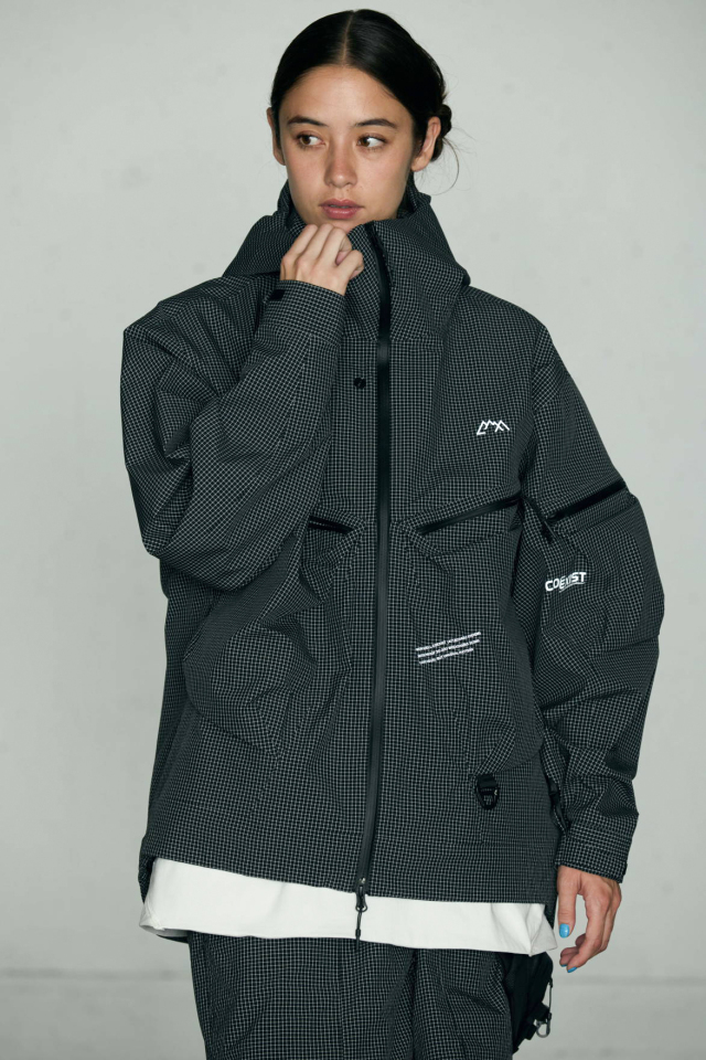CMF OUTDOOR GARMENT "WEIRED SHELL COEXIST" GRID BLACK