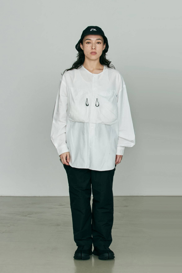 CMF OUTDOOR GARMENT "COLLERLESS SHIRTS" OFF WHITE