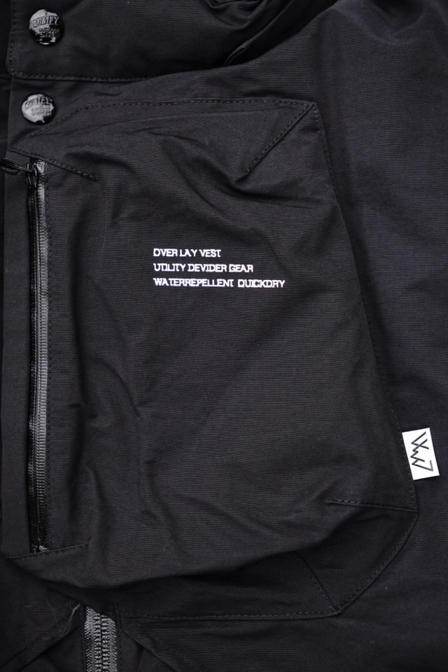 CMF OUTDOOR GARMENT "OVERLAY DOWN VEST" BLACK