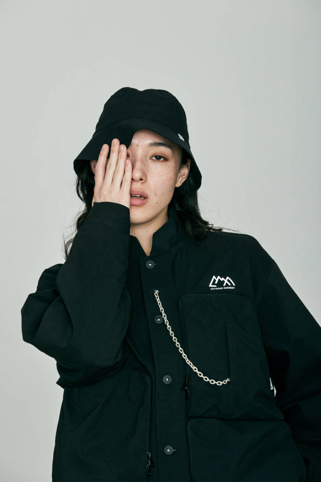CMF OUTDOOR GARMENT "COLLERLESS COVERALL COEXIST" BLACK