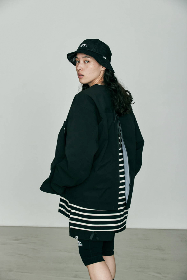 CMF OUTDOOR GARMENT "SLOW DRY BORDER TEE" BLACK