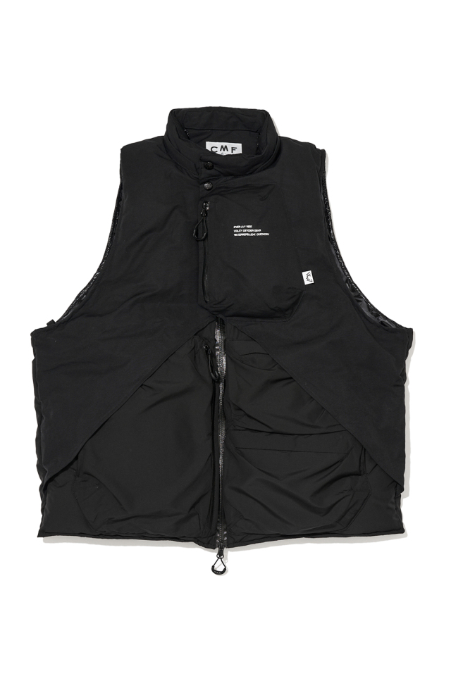 CMF OUTDOOR GARMENT "OVERLAY DOWN VEST" BLACK