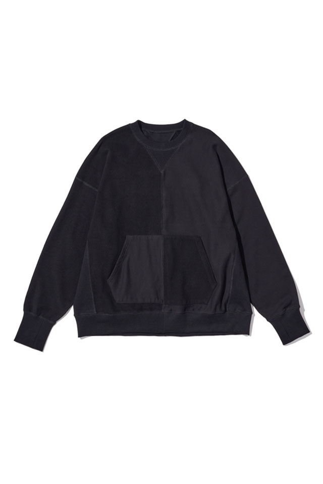 CMF OUTDOOR GARMENT "DIVIDED SWEAT SHIRTS" BLACK