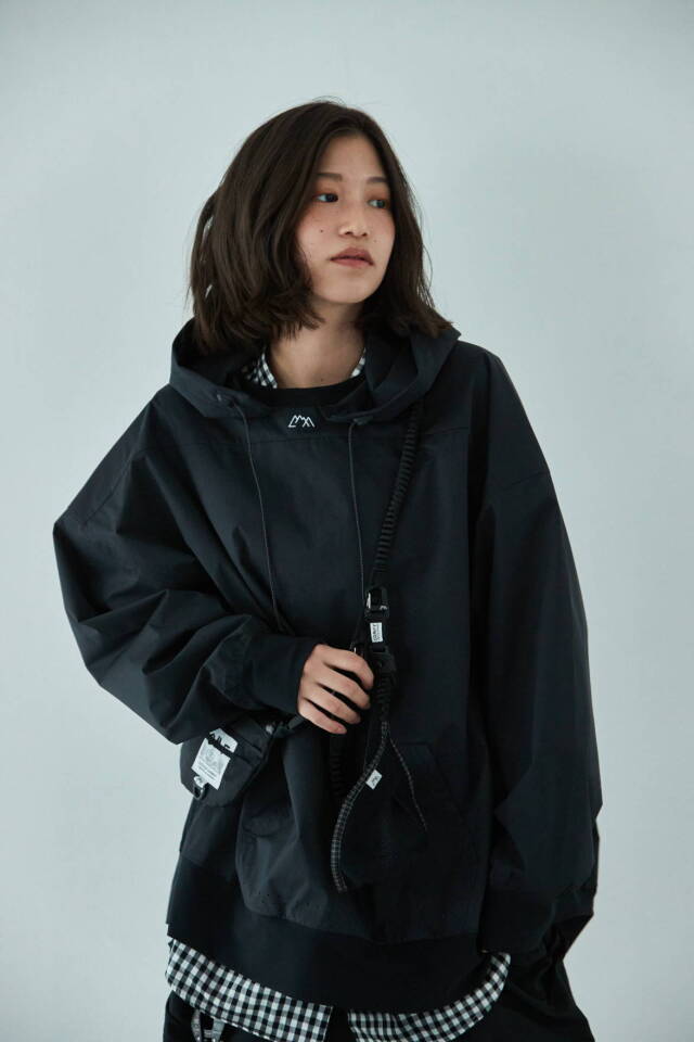 COMFY OUTDOOR GARMENT "RW-HOODIE 3 LAYER" BLACK