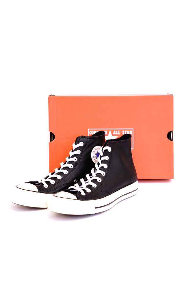 "CONVERSE CT70"'Chuck Taylor 70 HI "LEATHER" [BLACK/WHITE/EGRET]