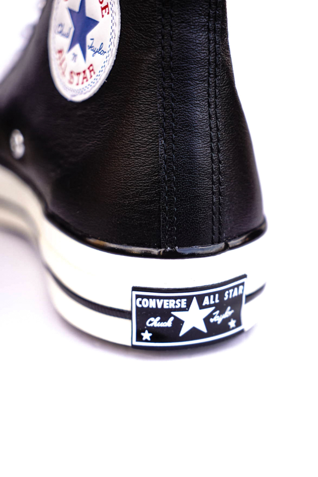 "CONVERSE CT70"'Chuck Taylor 70 HI "LEATHER" [BLACK/WHITE/EGRET]