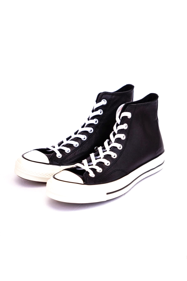 "CONVERSE CT70"'Chuck Taylor 70 HI "LEATHER" [BLACK/WHITE/EGRET]