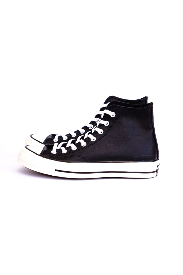 "CONVERSE CT70"'Chuck Taylor 70 HI "LEATHER" [BLACK/WHITE/EGRET]