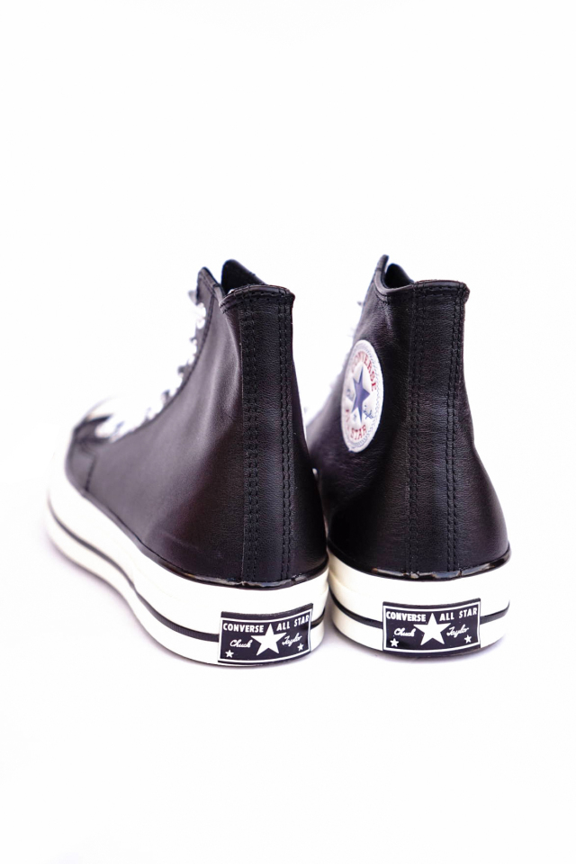 "CONVERSE CT70"'Chuck Taylor 70 HI "LEATHER" [BLACK/WHITE/EGRET]