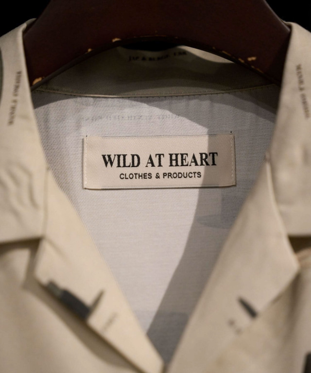 WILD AT HEART "HAT PATTERN" OPEN COLLAR L/S SHIRTS