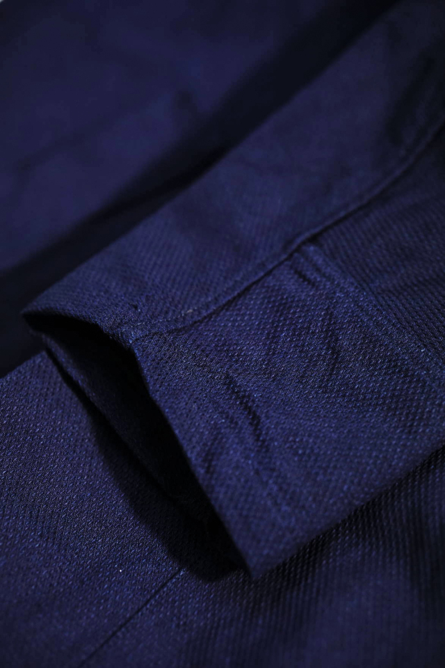 Django Atour french farmers indigo coat B.S.W. market place