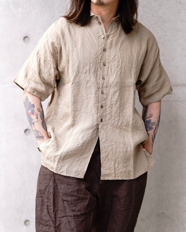 Django Atour frenchvictorians belgium-linen halfsleeve / belgium beige