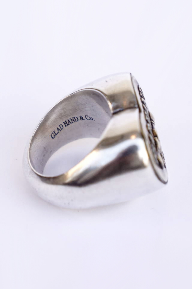 GLAD HAND. BUTTON RING "HEART" SMALL