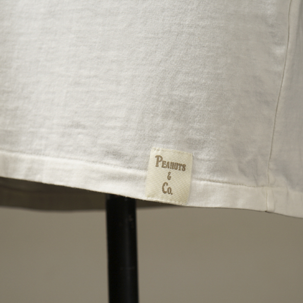 Peanuts&Co. × GLAD HAND "Mr,SMILEY - S/S T-SHIRTS" WHITE